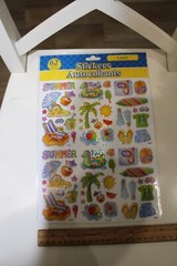 Laser Summer Beach 62PC Floaties Ice Cream Beach Chair Ball Shells Scrapbooking