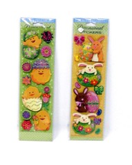 Pooch & Sweetheart 2 Packs Easter Bunnies & Chicks 3-D Stickers Punch Studio