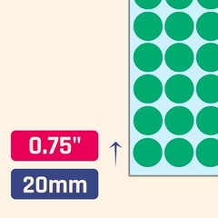 2000 Pack, 3/4″ Round Dot Stickers Circle Labels – Green
