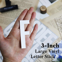 164 Large Alphabet Stickers, 8 Sheets 3 Inch Self-Adhesive Vinyl Letters Sticker