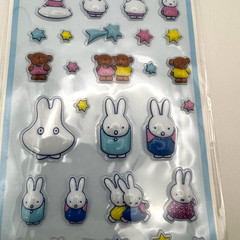 Miffy Pukupuku Puffy Stickers 3D Planner Scrapbook Journal Stationery Decor Dick