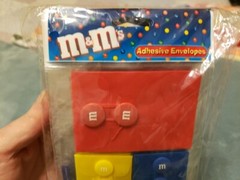 Lot Of 12 EK Success M&M’s Adhesive Envelopes 4 Keepsake CANDY Stickers