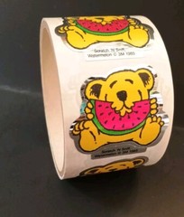 Vintage Stickers 3M Murple Watermelon Bear Scratch And Sniff Sticker Mod (1 Mod)