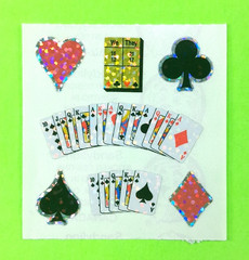 Sandylion Bridge Poker Playing Cards Casino Gambling Sticker Sheet Mod
