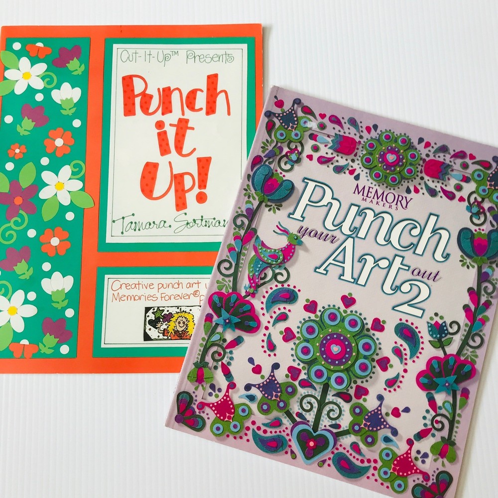 Making Memories Scrapbook Punch It Up Punch Art Embellishments Book Lot of 2