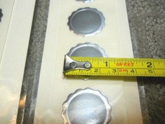 Fossler Seals Silver Circles For Gift Wrap Tags Place Cards Envelopes 2 Pks. New