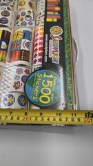 VTG SandyLion 1500 Sticker Set Box Rare Metallic Prismatic Teacher Y2K Lot