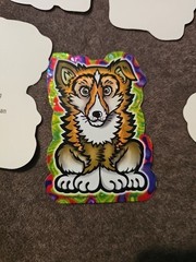 Cat And Dog Holographic Stickers Vintage 1998 CEI Made In The USA
