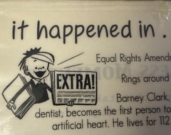 IT HAPPENED IN 1982 Timeless Moments mylar Stickers(5”x12”) Years•Card Making•