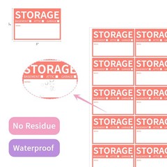 2” x 3’’ Removable Home Moving Box Packing Labels for 1/2/3/4 Bedroom Rooms