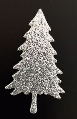 Woodland Die Cuts * Mini Trees * Set of 24 * Cardstock, Glitter Foam or Glitter