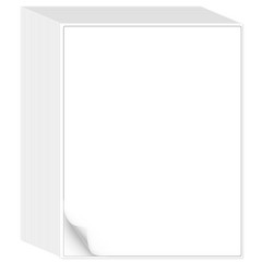 500 Sheets Full Sheet Label Paper 8.5×11, Matte White Stickers for Inkjet & Lase