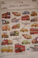 2 Packs Of Stickers From Paper Studio – Fireman & Transportation