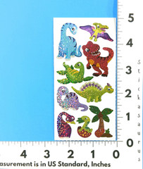 Dinosaurs Prismatic Sticker Sheet Style 3