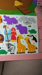 Vintage Sandylion Noahs Ark Stickers Activity Sheet 1 Sheet