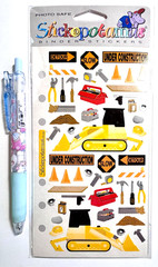 Construction Stickopotamus Stickers Scrapbooking Card Making Journal Planner
