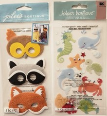 JOLEE’S BOUTIQUE K&Company Lot Of 8 Dimensional Scrapbooking Stickers ANIMALS