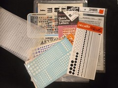 Lot of 35 Transfer Various Font Style & Size Letters