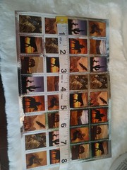 Vtg Cal Farley’s Camp Full Sheet Southwest Theme Stickers Stamp Shaped Stickers