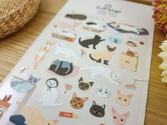 MEOW – Adorable scrapbooking sticker ( Cats )