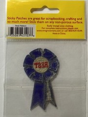 3 Packs Vtg Mrs Grossman Sticky Patch Stickers Best Blue Ribbon Winner 2.5 x 1.5