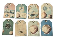 Nautical Themed Journal Tags Scrapbooks Collage