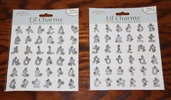 Lil’ Charms Metal Alphabet .75” tall American Traditional Design NEW in PKG
