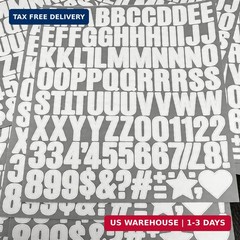 980 Pcs 1 Inch Vinyl Waterproof Letter Stickers,10 Sheets Self-Adhesive Alphabet