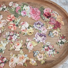 Anna Griffin Set of 60 Floral Die Cut Embellishments Lot