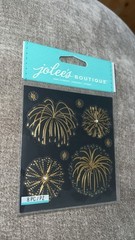 Jolee’s Boutique -Gold Fireworks~Dimensional Scrapbook Sticker Embellishment