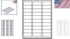30-Up 1 x 2-5/8 Shipping Address Labels, 15000 Total Labels