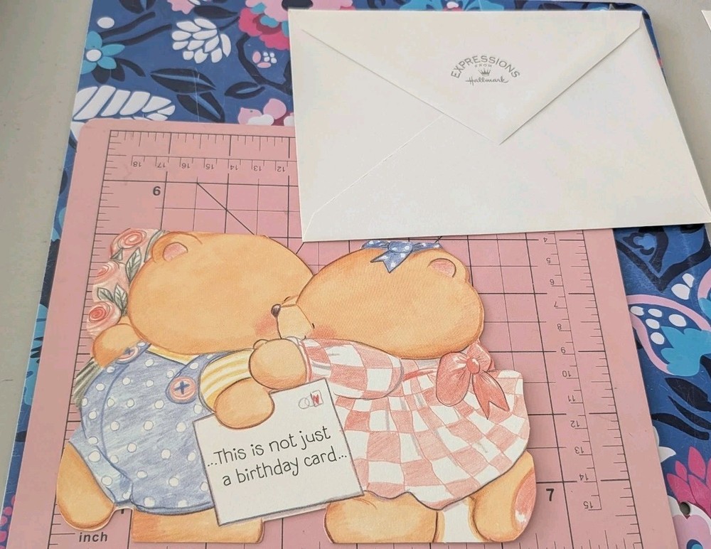 VTG Hallmark Greeting Card Andrew Brownsword Teddy Bear Forever Friend Birthday