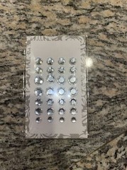 Michael’s RHINESTONES 2X3-1/2″ 3D Stickers bling clear