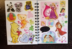 SMALL STICKERBOOK 1 HANDMADE STUCK STICKERS VINTAGE RETRO NEW