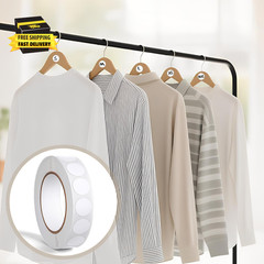 1000 Pcs White Dot Stickers, 0.5 Inch round Sticker Labels, Blank Sticky Dots St