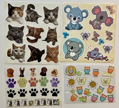Large Lot Of Animal Stickers! Jolee’s Boutique, Hallmark, Sticko, Etc