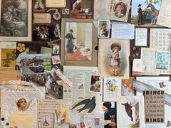 80 Piece Vintage Junk Journal Ephemera Kit Romantic Victorian & Nature Themed