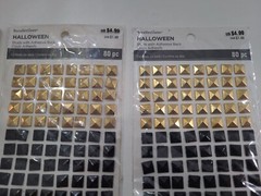 Gemstone Studs Bling Stickers 1/2 carat Diamond Mix Lot of 8 Packs Art Craft