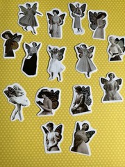 Fairies Pixies Fae Sticker Kit Scrapbooking Junk Journal Kit Planner Collage