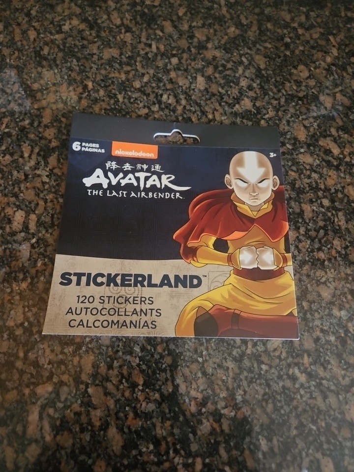 Avatar The Last Airbender Sticker Book 120 Stickers 6 Pages 20 Each All The Same