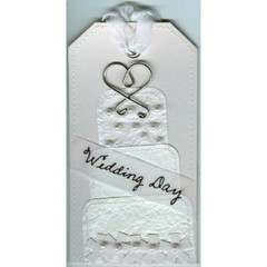 EK Success REBECCA SOWER DESIGNS Fresh Tags Handmade Gift Tags – WEDDING DAY