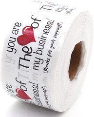 You’Re the Heart of My Business Thanks for Your Support Stickers,Business Order