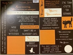 Rusty Pickle Halloween Costume Party sets 4 sheets Scrapbooking Tags Scary RARE