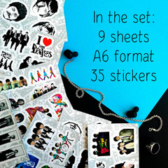 35 Pcs the Beatle Stickers for Adults, the Beatle Gifts, the Beatle Memorabilia