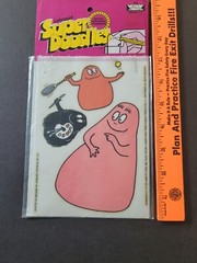 VINTAGE Fun Doodles 1974 LETRASET Rub down Action transfers