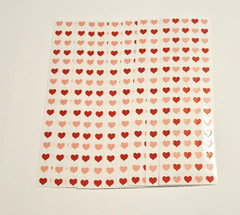 Mrs. Grossman’s Stickers Lot of 10 Strips ~Micro Pink & Red Hearts~ Vintage 1984