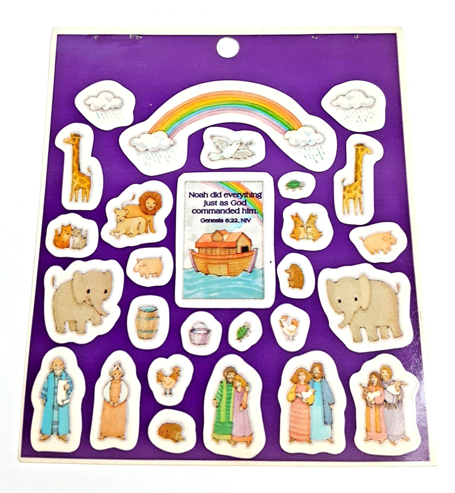 vintage Standard Publishing Noah’s Ark sticker sheet