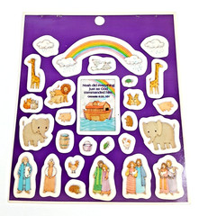 vintage Standard Publishing Noah’s Ark sticker sheet