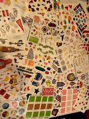 Creative Memories lot of 10 Block (4″ x 5″) stickers- RANDOM HAPPY MAIL, journal