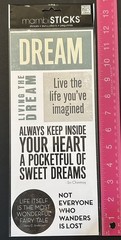 New Mambi Sticks DREAM Stickers LIVING THE DREAM WONDERFUL FAIRY TALE